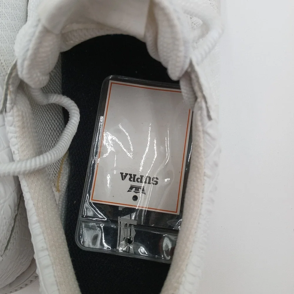 Supra Hammer Run White Mens Size9 Skateboard Sneakers Shoes Sports‎ S55028